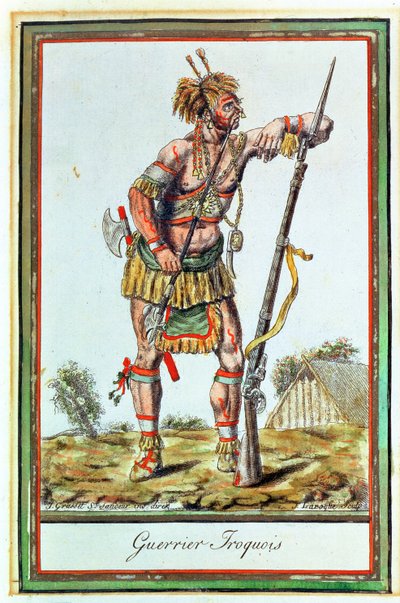 Iroquois Warrior by Jacques Grasset de Saint Sauveur